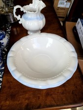 antique wash basin and pitcher