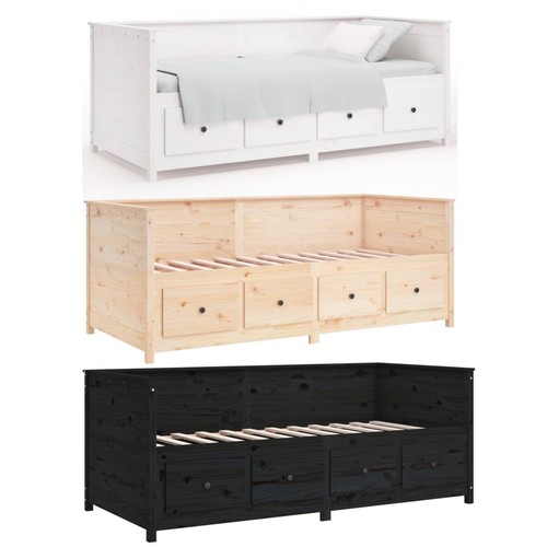 Wooden day bed with - day, drawers