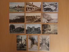 Seaford & Alfriston. 12 x Postcard Lot Incl Market Cross, Convalescent Hospital
