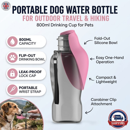 Portable dog water bottle pet - portable,
