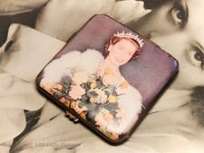 Queen Elizabeth II Coronation Gwenda Vintage Powder Compact: Makeup Mirror-1t