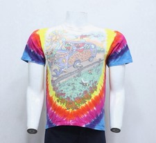 Vintage 1990s Grateful Dead Summer Tour Liquid Blue Tie Dye T-Shirt Men’s Medium
