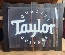 Wall Hanging Taylor Guitar Sign
