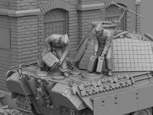 Scale resin figure model - resin,