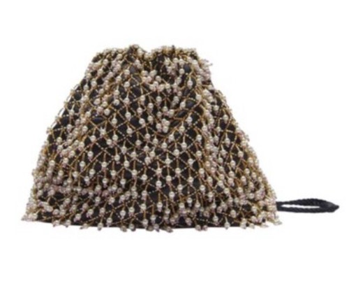 Zara medium beaded pearl - medium,
