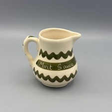 Dragon Pottery Rhayader Wales Ceramic small Mint Sauce Jug 3"