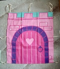 PINK WENDY HOUSE CURTAINS DEN CASTLE FORT (NO POLS)
