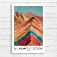 Vibrant Rainbow Mountains