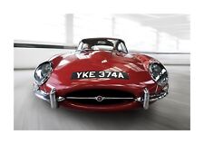 Jaguar E Type Coupe 3.8 litre A4 car picture poster choice of frame