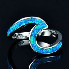 Wave Shape Fire Opal Rings
