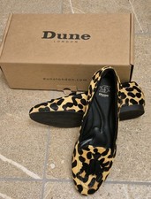 Dune Womens Animal / Leopard Print Tassle Loafers. Size UK 5. New in Box
