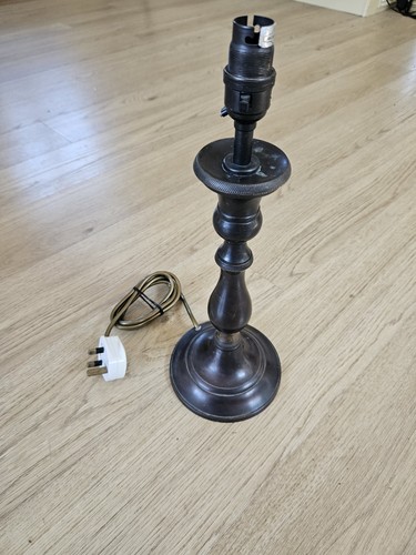 Bronze candlestick lamp - bronze,