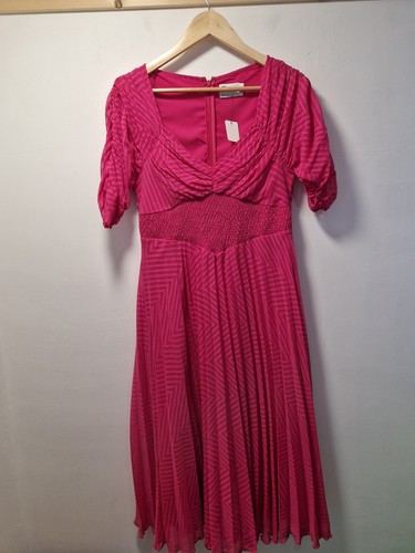 Asos bright pink midi occasion - pink,