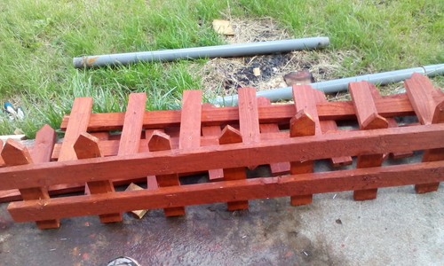 Real wooden fence decor - real,