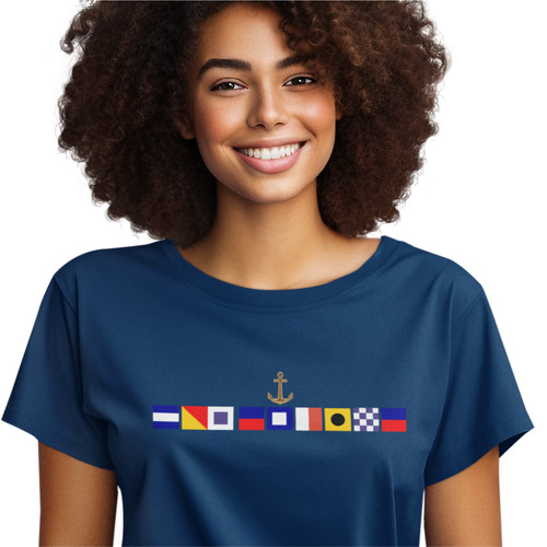 Custom ladies shirt sailing - ladies, t-shirt