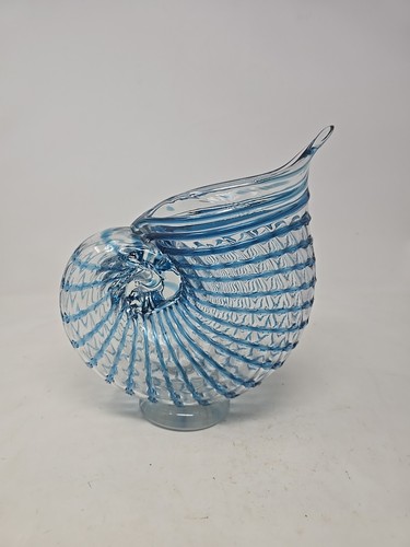 Seashell glass vase nautilus - seashell,
