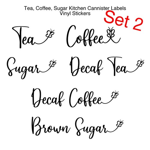 Tea coffee sugar - coffee,, decaf