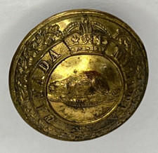 Edwardian Canada Militia Button 25 MM Gaunt & Son Montreal