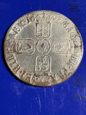 William III  Silver Shilling