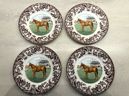 Spode woodland race horse - woodland, set