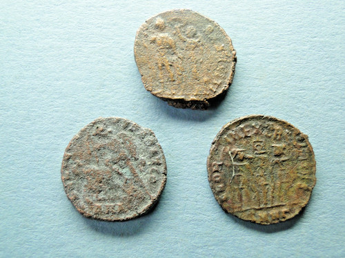 Lot late roman - of, bronze