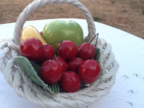 Capodimonte fruit bowl lattice - fruit,