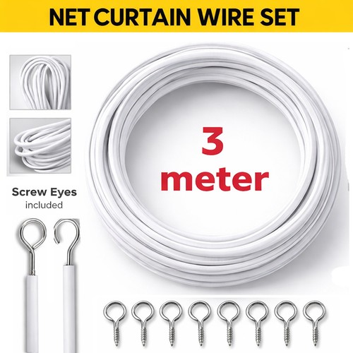 Net curtain wire - wire, window