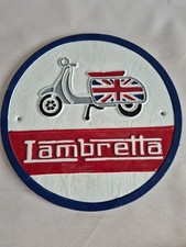 LAMBRETTA CAST IRON WALL SIGN