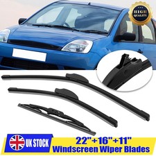 For Ford Fiesta MK6 02-08 Set/3PCS Front & Rear Windscreen Wiper Blade 22"16"11"