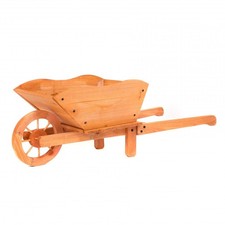 NEW! Garden Wooden Wheelbarrow