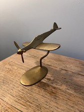 Vintage brass model spitfire - brass,