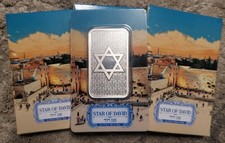 PAMP Suisse Star of David – 1 oz .999 Fine Silver Bar – Limited Edition (3,000)