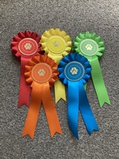 5 X 1 Tier Paw Print Rosettes