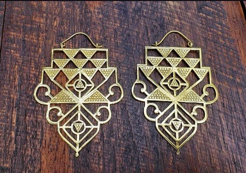 Large brass tribal gypsy - large,