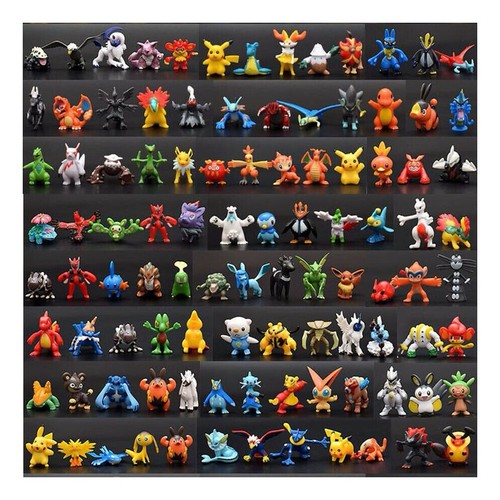 144 pokemon figures - figures, 3cm