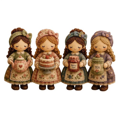 Patchwork doll diy kit - doll, sewing