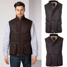 Mens Quilted Wax Waistcoat Rydale Gilet Shooting Hunting Bodywarmer Work Jacket
