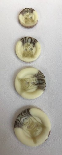 Hole flat aran buttons 15mm - flat,