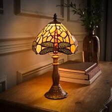 Tiffany Table Lamp Stained Glass Vintage Living Room Bedroom Light Traditional