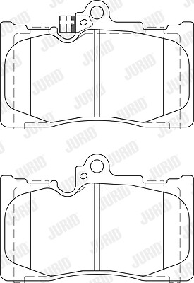 New brake pad set disc - new,