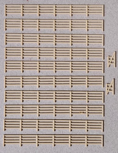 Fencing railings gauge - fencing, n
