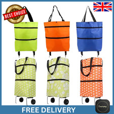 Shopping Trolley Cart Bag Foldable Wheels Carts Bags Market Luggage Basket Bag 2