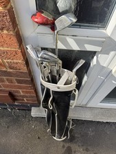 Mixed Brand Golf Clubs And Bag