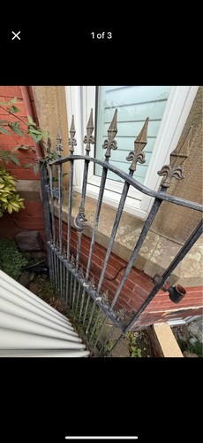 Vintage wrought iron door - wrought,