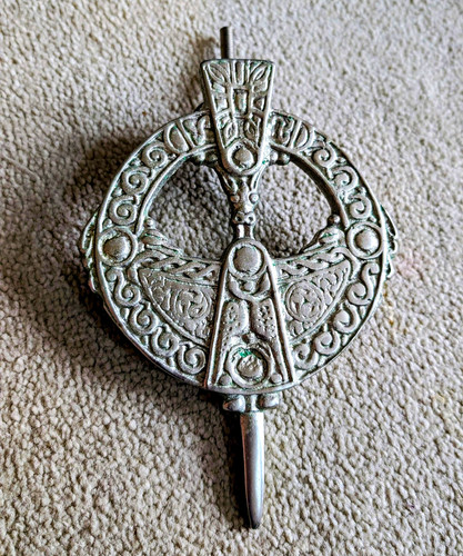 Pewter tara brooch celtic door - tara,