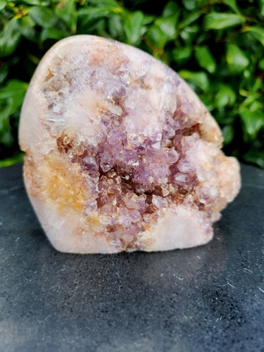 Pink amethyst druzy - pink,