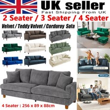 2/3 Seater Teddy Velvet Sofa