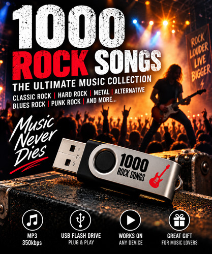 1000 rock songs usb - 1000,