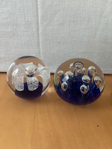 Two colbalt blue - colbalt, glass