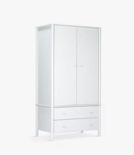 John Lewis Spindle Double Wardrobe with 2 Drawers, Grey  (5199)